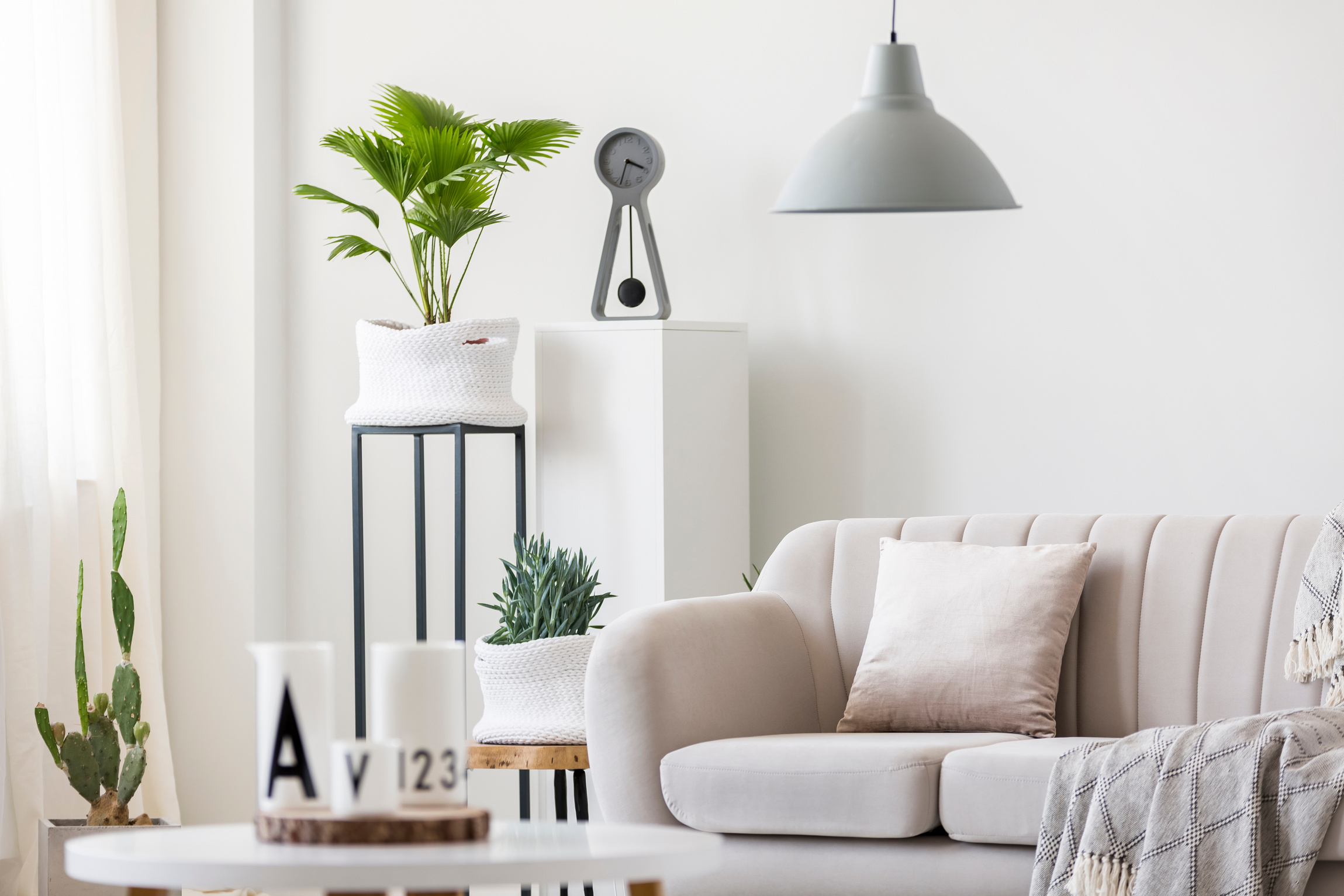 Bright living room interior